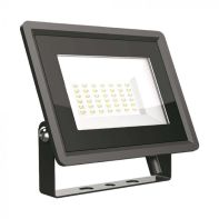 V-TAC VT-4934-B LED floodlight 30W SMD 85LM/W 110° natural white 4000K slim black aluminum IP65 - SKU 6744