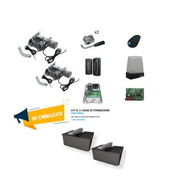 CAME Promo - FROG-AE underground swing gate automation kit with encoder and for free foundation boxes