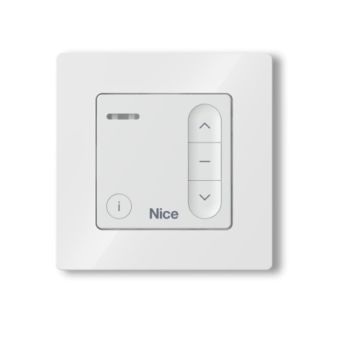 Nice DOMI W1 1-Channel Bidirectional Wall-Mounted Radio Transmitter 433.92 MHz White – SKU DOMIW1