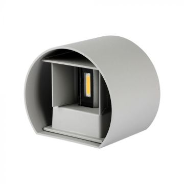 V-TAC VT-756 6W LED Wall Lamp Double LED COB 110LM/W Satin Gray Adjustable Beam 4000K IP65 -217092