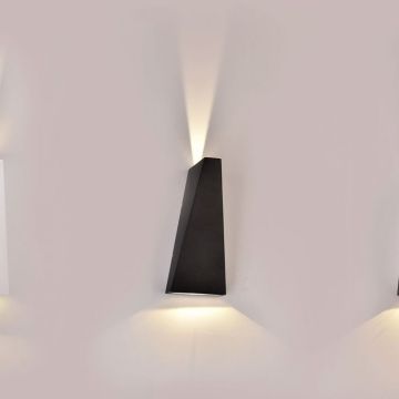 V-TAC VT-826 LED wall lamp double light beam 4W 110LM/W Black color 4000K IP65 - 218298