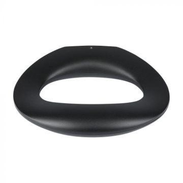 V-TAC LED oval wall lamp 9W 120LM/W Black color 3000K IP20 - 218309