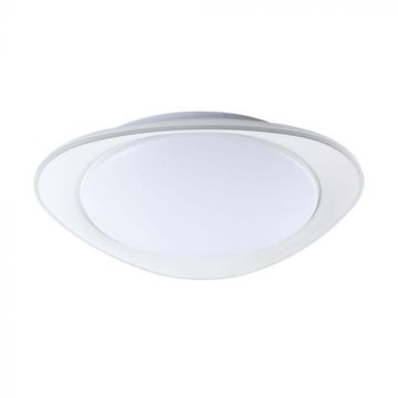 V-TAC 40W dimmable LED ceiling light with remote control, 3in1 CCT remote control, white color, elliptical shape D450mm - 23593