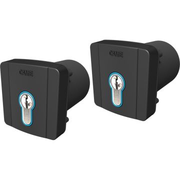 CAME pair of recessed key selector SELD2K01, same DIN key 8K06SL-005