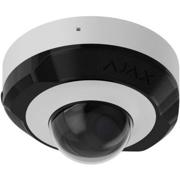 Ajax DomeCam Mini Wired IP Dome Camera 8 Mpx 2.8 mm AI IR 30mt baseline 76022.214.WH1