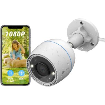 EZVIZ C3TN 1080P 2.8mm Outdoor Wi-Fi Security Camera, Color Night Vision and Active Defense IP67 Compatible Alexa