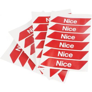 Nice WA10 Red reflective adhesive stripes - 24pcs