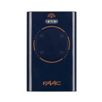FAAC XT4 433 SL BLU 787015 4-Channel Remote Control 433.92 MHz Fixed Code SL for Gate Automation