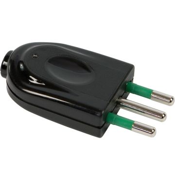 FANTON 80016 Removable Italian plug 2P+E 10A mod. EASY black colour