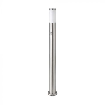 V-TAC floor lamp garden bollard lamp holder E27 110CM motion sensor in Stainless Steel IP44 - 8967