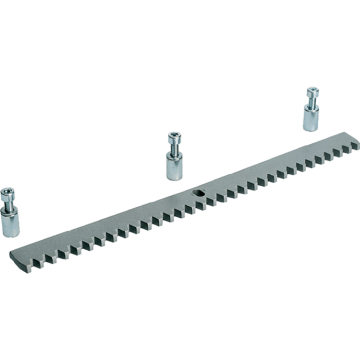 Galvanized rack in rolled steel 30 x 12 mm CGZS