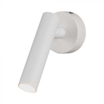 V-TAC VT-412-M Adjustable LED spotlight bedside wall lamp reading light white color 3000K type hotel lamp - sku 10292