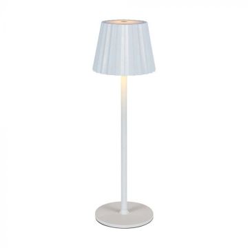 V-TAC VT-1028 LED Table Lamp 1.5W CCT 3in1 White Color Rechargeable with USB C Touch Dimmable 115*370mm - 10326