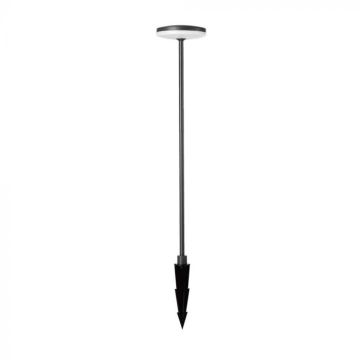 V-TAC VT-1160 LED garden lamp 12W with spike path path marker ANTHRACITE color h80cm light 3000k IP65 sku 23021