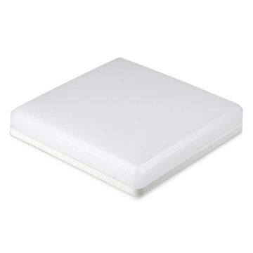 V-TAC PRO VT-8033 15W square LED ceiling light white 110lm/w warm light 3000K IP44 IK08 - sku 2113909