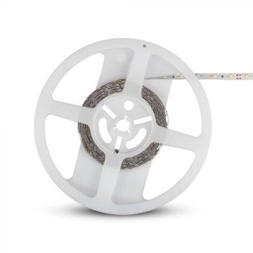 V-TAC VT-3528 LED strip colour red 60led/mt smd3528 strip 5Mt 4.2W/mt 12V IP20 8mm - 212015