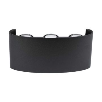 V-TAC VT-846 LED wall lamp 6W double light beam black aluminum wall light 3000K IP65 - SKU 218615