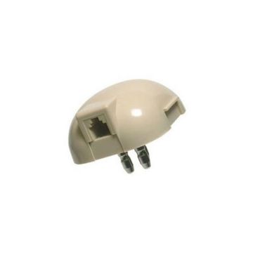 Three-pronged plug with a socket for plug 6/4c Fanton 22070