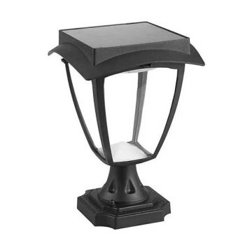 V-TAC VT-983 2W LED solar garden stand lamp light 110LM color change 2IN1 switch black body Waterproof IP65 - SKU 2893
