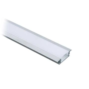 V-TAC VT-8106 2m silver aluminum profile with satin cover for LED strip 2000 x 24.7 x 7mm - sku 3350