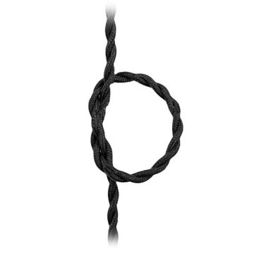 V-TAC 200M electrical cable Twisted Rope 2*0.75 mm Black colour - sku 3779
