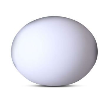 V-TAC VT-7801 1W led oval-ball garden light Ø20cm rgb rechargeable battery and remote control IP67 - sku 40141