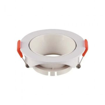 V-TAC VT-931 round recessed led spotlight GU10 white polycarbonate sku 6636