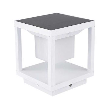 V-TAC 2W square outdoor solar led light with pir ground movement sensor white color 3000k IP65 sku 6806