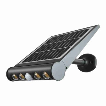 V-TAC 2W square outdoor solar led light with pir ground movement sensor white color 3000k IP65 sku 6806