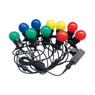 V-TAC VT-71020 0,5W bulb led rgb string light connectable PIN 10M with bulb eu plug - sku 7438