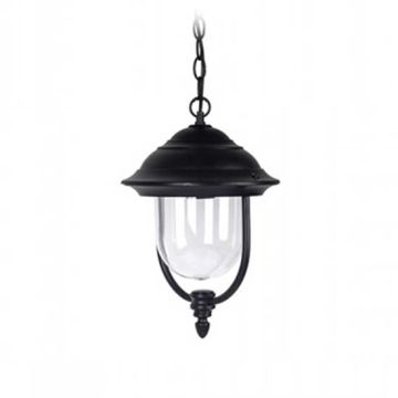 V-TAC VT-850 Garden ceiling lamp grafite matt Black body Holder 1xE27 IP44 - sku 7529