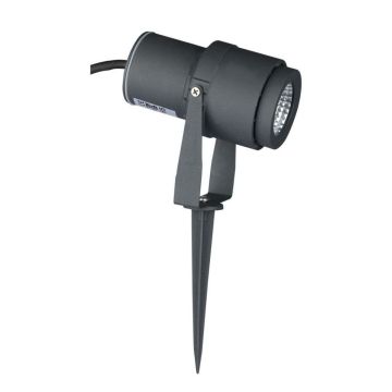 V-TAC VT-857 12W adjustable cob garden spike led spotlight gray color IP65 natural white light 4000K - SKU 217551