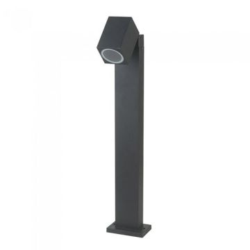 V-TAC VT-7612 ground fixing 1xGU10 adjustable head aluminium black IP44 - sku 7553