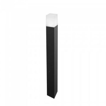 V-TAC VT-7615 ground fixing 1xGU10 800mm aluminium black square IP54 - sku 7565
