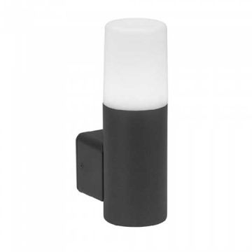 V-TAC VT-7616 Wall Fitting 1xGU10 aluminium black cylinder IP54 - sku 7566