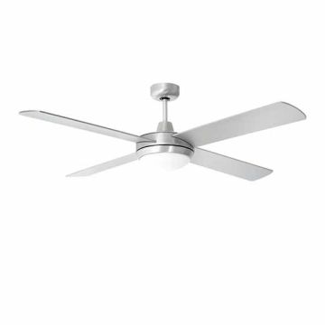 V-TAC VT-6054-4 4 blade ceiling fan 132cm 60W with 2 E27 led bulb holders and remote control - sku 7917
