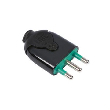 Plug S17 demountable italian std. 2P+E 16A mod. BICO' black body Fanton 80021