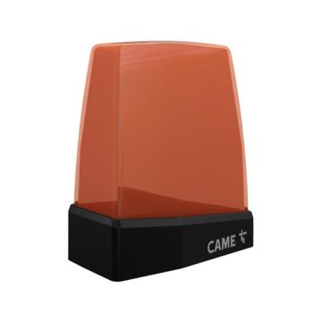 LED flashing light CAME KRX with power supply from 24V AC/DC up to 230V AC with integrated double antenna orange dome KRX1FXSO 806LA-0010