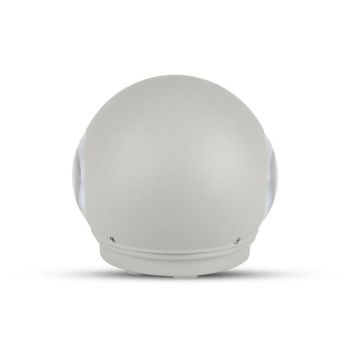 V-TAC VT-836 6W LED COB wall light warm white 3000K aluminium grey round body IP65 - SKU 8305