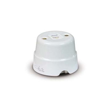 Wall-mounting ceramic telephone socket PLUG 6/6 Pairs Fanton 84016