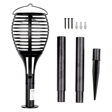 V-TAC VT-719 0,45W Solar LED Light Flame with sensor 3IN1 mounting Wall/Bollard/Hanging - sku 8558