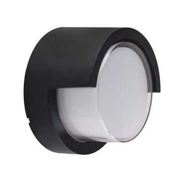 V-TAC VT-831 LED lamp 6W warm white 3000K round body black waterproof IP65 - sku 8609