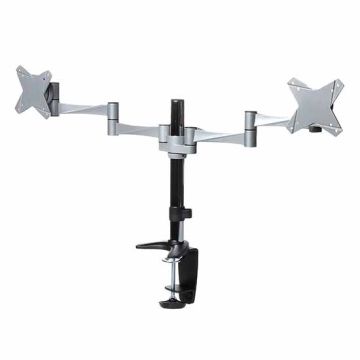 Two monitors LCD or plasma desk mount 13/23"