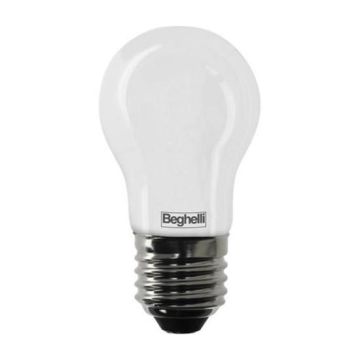 Beghelli 56435 4W Zafiro LED Bulb smd filament E27 High Lumens 470LM frost cover warm white 2700K A++
