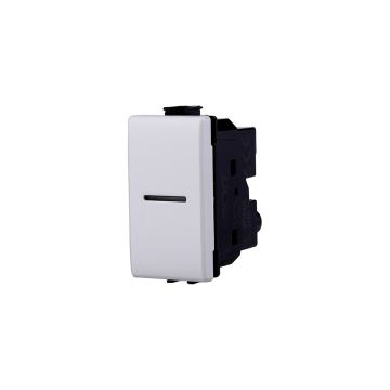 Ettroit solar series unipolar axial button 1P 10A compatible Bticino matix MT0601