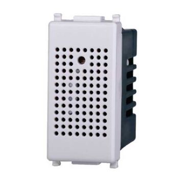 Switch with built-in acoustic sensor compatible Vimar Plana white color Ettroit EV1701