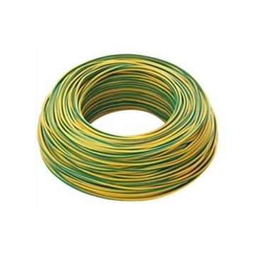 Unipolar electrical cable CPR FS17 450/750 1X6mm² yellow/green - hank 100m Unipolar electrical cable CPR FS17 450/750 1X6mm² yellow/green - hank 100m