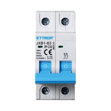 ETTROIT Circuit Breaker 2P 32A 220V 6KA 2 MODULES JX123260