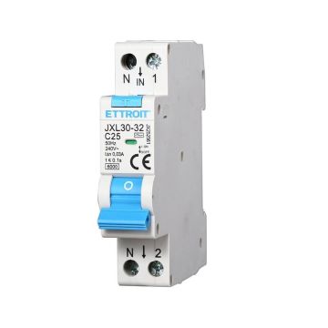 ETTROIT Differential Circuit Breaker 1P+N 25A 30mA 220V-6KA 1m JX252561