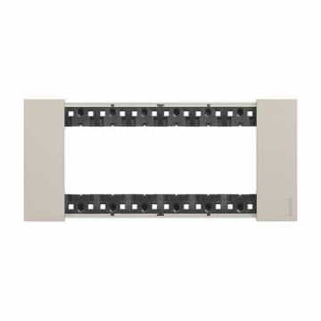 6 modules Bticino Living Now plate sand color KA4806KM